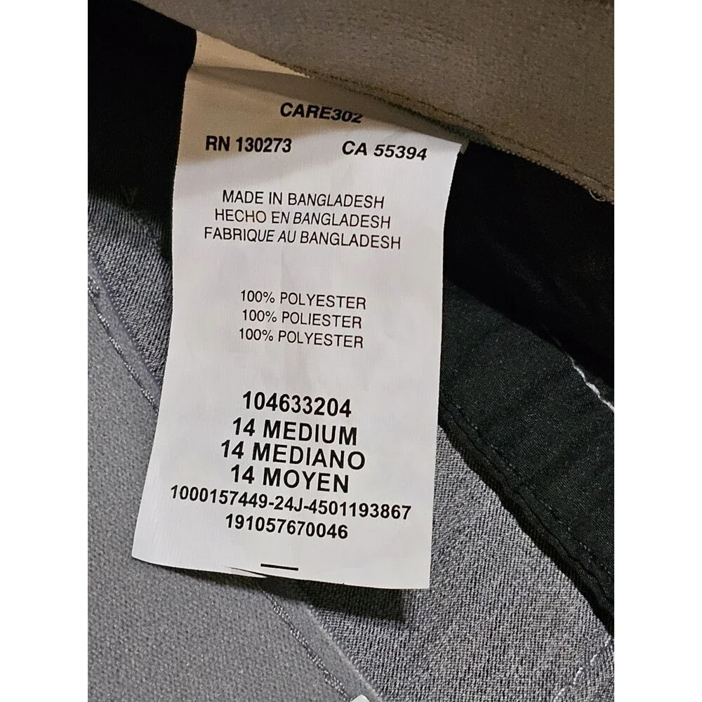 Lee  Pants  GrayWomen's  Flex Motion  Mid Rise Straight Leg Ash Heather  Sz 14 - Picture 6 of 10